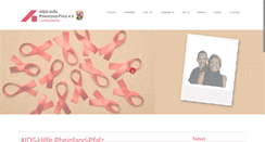 Desktop Screenshot of aidshilfe-rlp.de