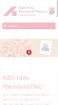 Mobile Screenshot of aidshilfe-rlp.de